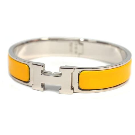 bracelet hermes jaune|bracelet hermes argent et cordon.